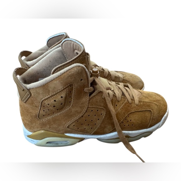 Air Jordan 6 Retro Wheat Sz 7Y Boys Mens High Top Sneakers Basketball Athletic - Picture 2 of 9